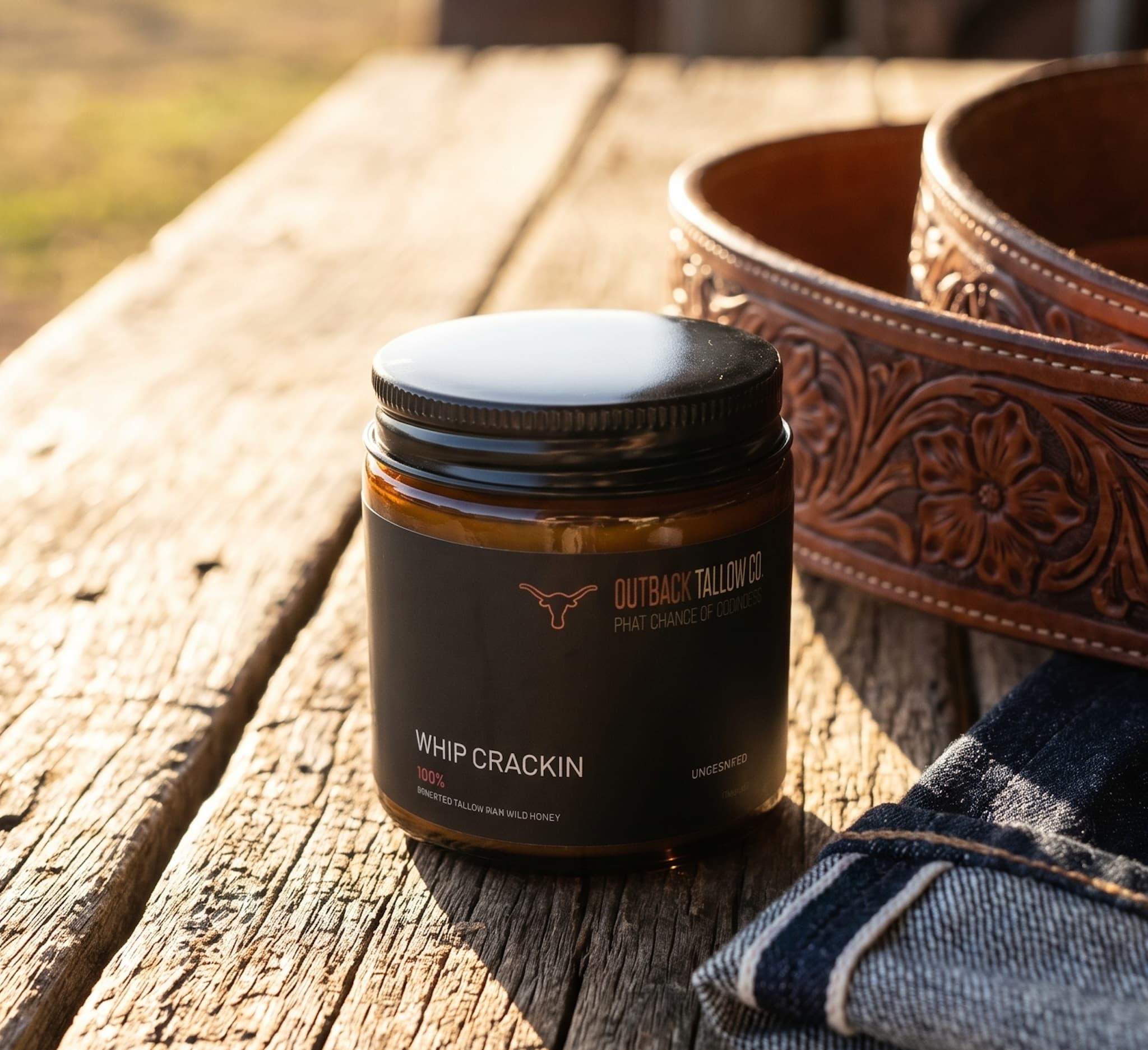 Two jars of outback tallow co&