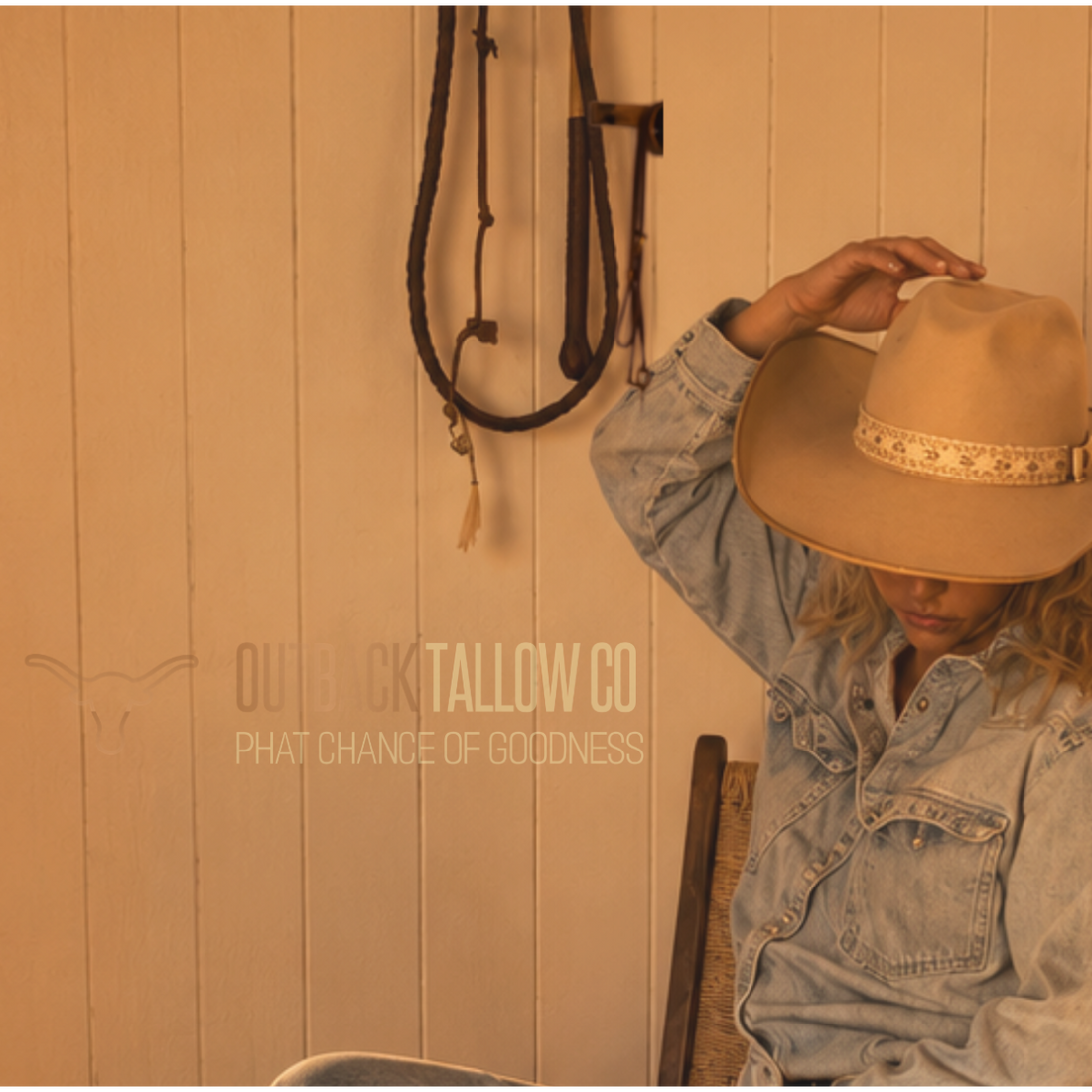 Founder of Outback Tallow Co. in a warm country setting representing Bootin&