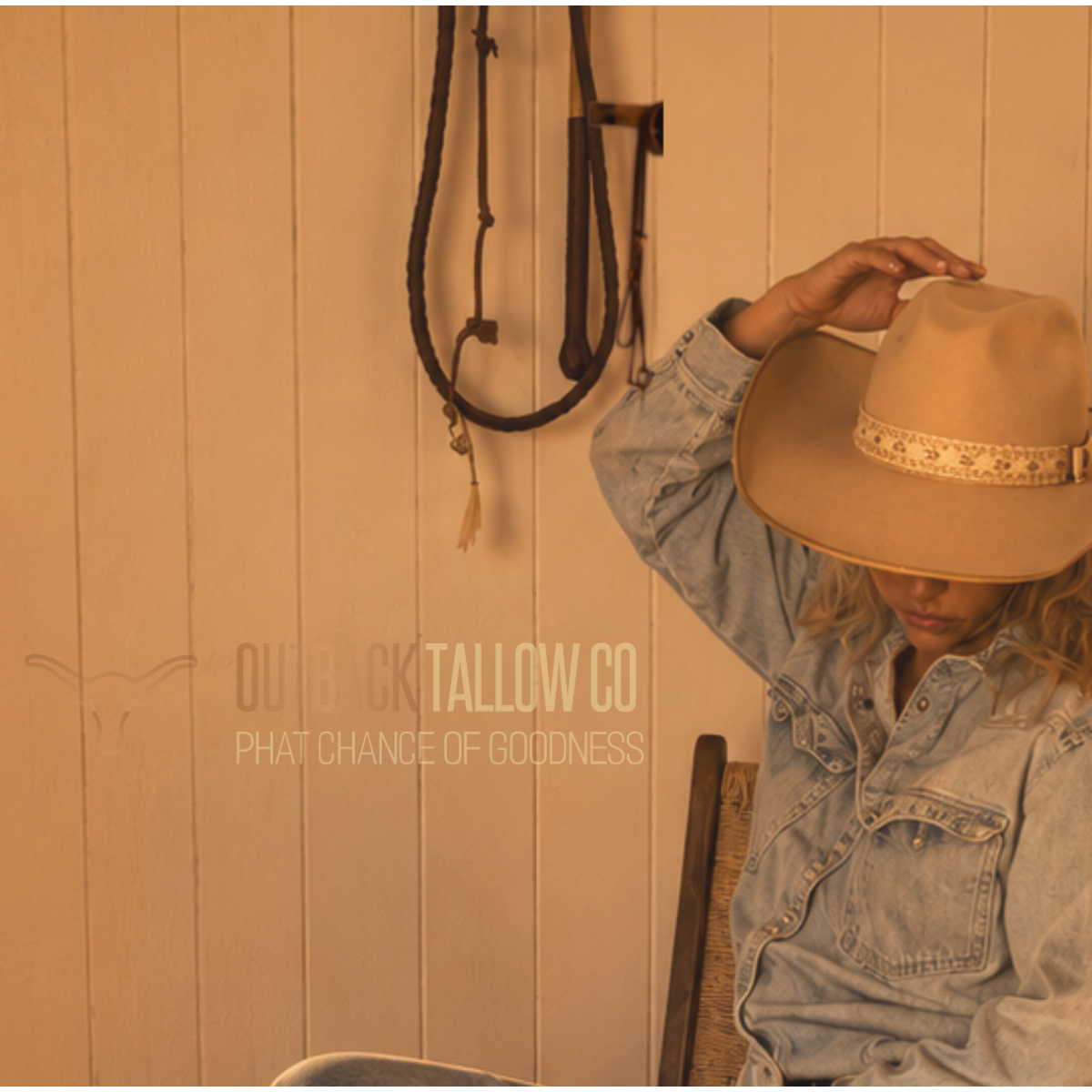 Founder of Outback Tallow Co. in a warm country setting representing Bootin&